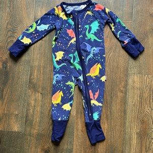 Little Sleepies Dragon Galaxy Convertible Zippy 0-3 GUC
